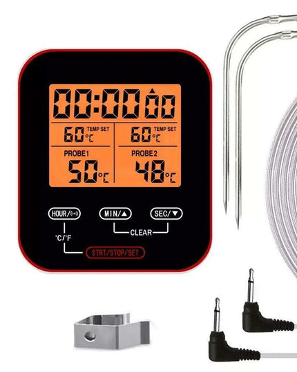 Precision Dual Probe Digital Meat Thermometer for BBQ and Baking Mastery