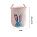 Chic Foldable Canvas Storage Basket for Kids and Babies