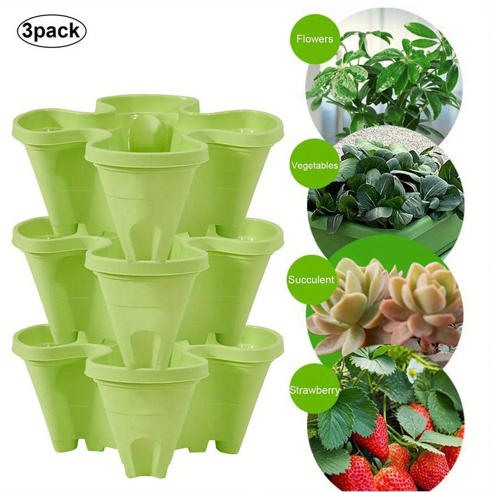Space-Saving Vertical Herb Tower with Rolling Mobility
