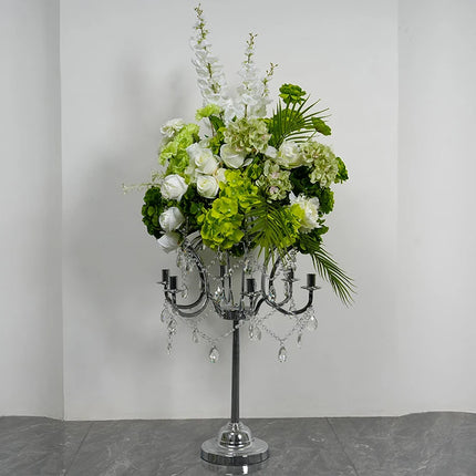 Artificial Flower Row – Rose, Hydrangea & Delphinium | Wedding & Event Decor
