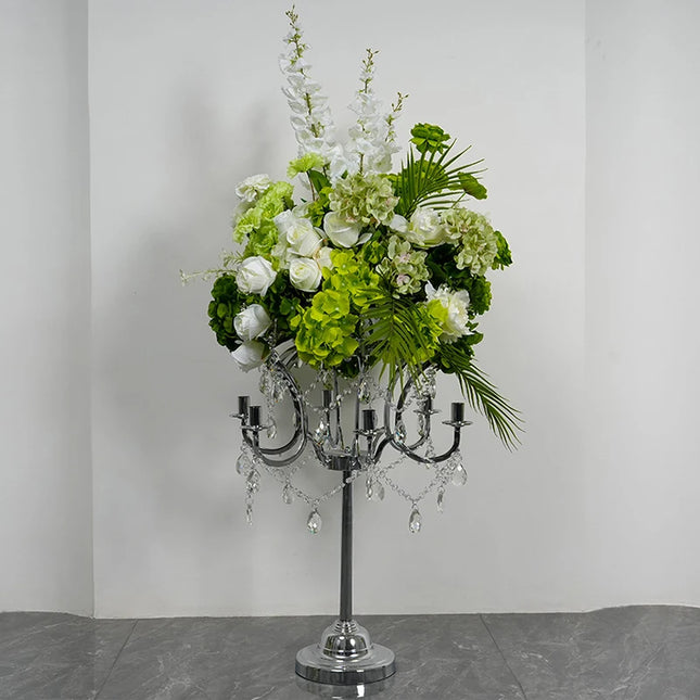 Artificial Flower Row – Rose, Hydrangea & Delphinium | Wedding & Event Decor