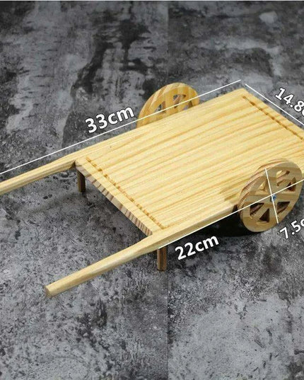 Elegant Wooden Sushi Presentation Platter - Stylish Japanese Dining Essential for Sushi and Snacks