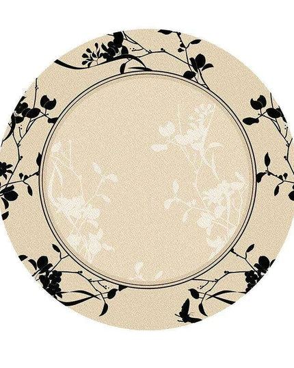 Luxurious Circular Floor Rug with High Absorbency, Tailored Sizes for Versatile Use