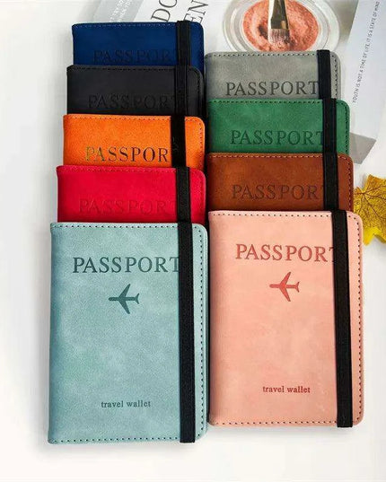 Stylish Genuine Leather RFID Passport Holder for Trendy Travelers