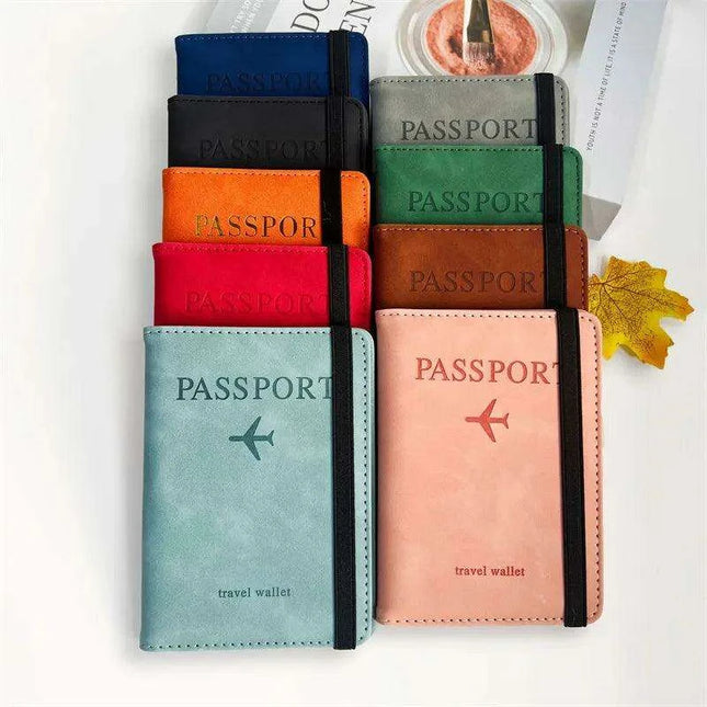 Stylish Genuine Leather RFID Passport Holder for Trendy Travelers