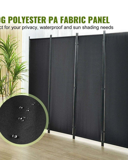Chic Weatherproof 2-Panel Room Divider for Modern Indoor Privacy