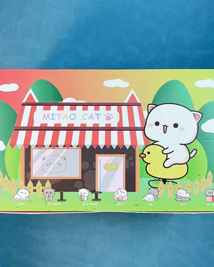 Kawaii Mitao Cat Series 2 Surprise Blind Box Figures - Adorable Lucky Cat Collectibles for Home Decor and Gifting