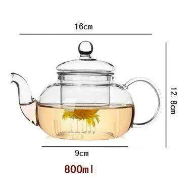 Elegant Chaozhou Heat-Resistant Glass Teapot Collection - Versatile Sizes for Every Occasion