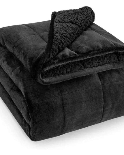Cozy Red Sherpa Weighted Blanket for Tranquil Sleep Experience