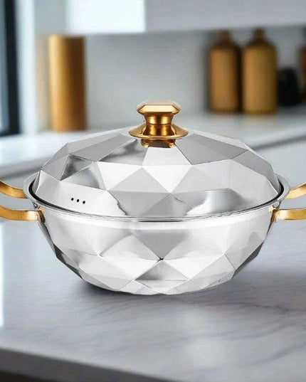 Versatile 304 Stainless Steel Cooking Pot with Integrated Steamer Basket