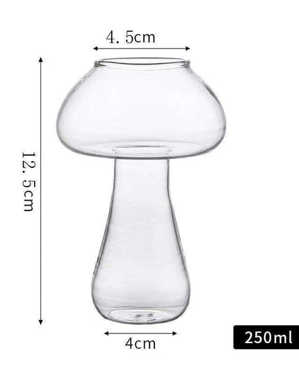 Whimsical Mushroom-Themed Cocktail Glass Set with Straw: Elevate Your Drink Experience