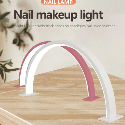 U-Shaped LED Nail Salon Lamp for Enhanced Beauty and Eye Comfort