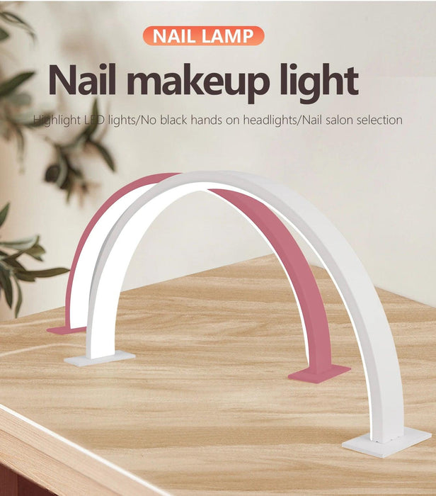 U-Shaped LED Nail Salon Lamp for Enhanced Beauty and Eye Comfort