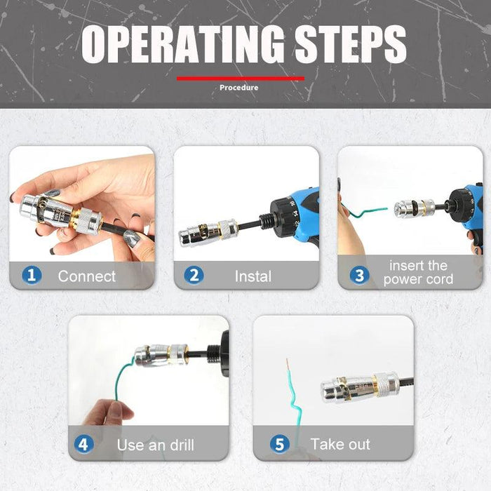 Aluminum Electrician's Wire Stripping Kit - Portable Tool for Efficient Wire Stripping