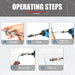 Aluminum Electrician's Wire Stripping Kit - Portable Tool for Efficient Wire Stripping