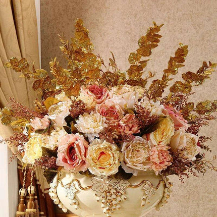 Luxurious European-Inspired Ceramic Floor Vase - Stunning Home Accent for Elegant Interiors