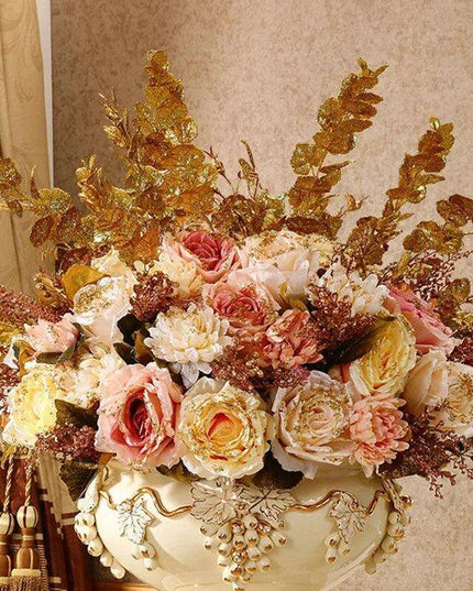 Luxurious European-Inspired Ceramic Floor Vase - Stunning Home Accent for Elegant Interiors