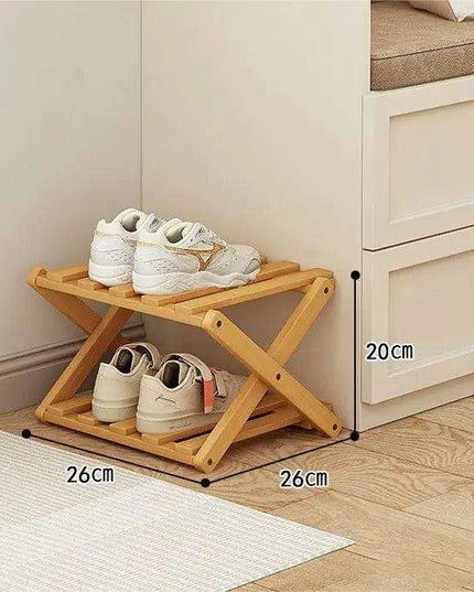 Elegant Expandable Bamboo Shoe Storage Rack with Customizable Tier Options