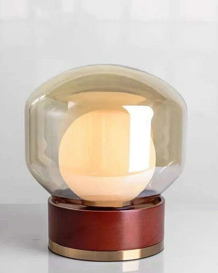 Walnut Wood Japanese Retro Bedside Lamp - Elegant Decorative Lighting for Cozy Spaces