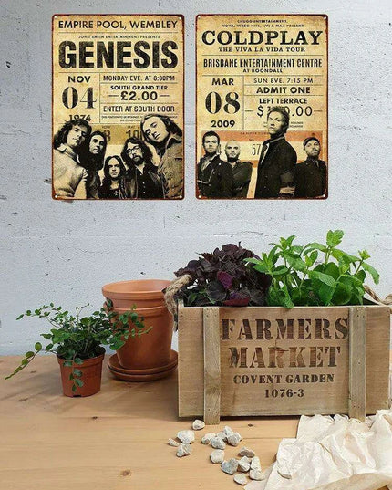 Legends of Rock Metal Wall Art - Timeless Decor for Music Enthusiasts and Entertainment Spaces