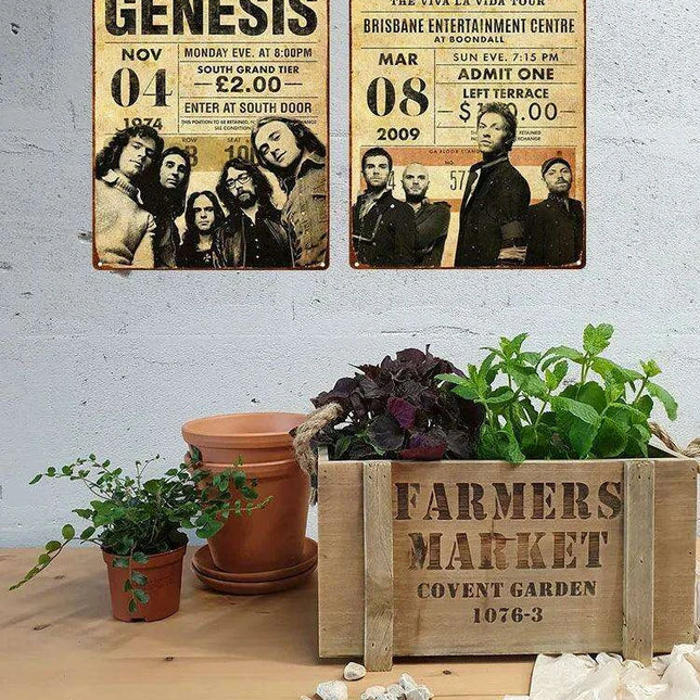 Legends of Rock Metal Wall Art - Timeless Decor for Music Enthusiasts and Entertainment Spaces