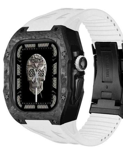 Luxurious Carbon Fiber Upgrade Set for Apple Watch: Elevate Your Style and Protection