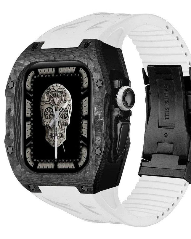 Luxurious Carbon Fiber Upgrade Set for Apple Watch: Elevate Your Style and Protection