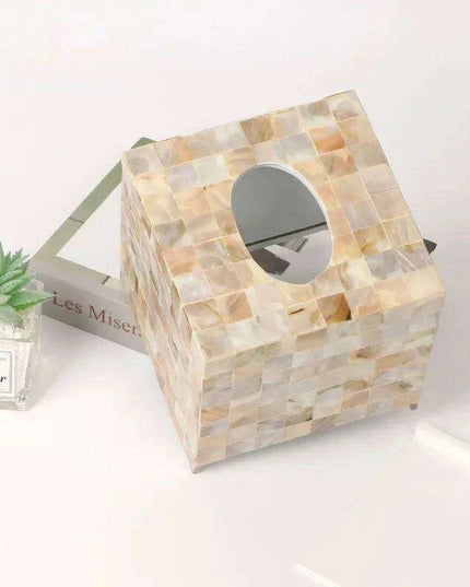 Elegant Seashell Tissue Holder - A Stylish Home Essential