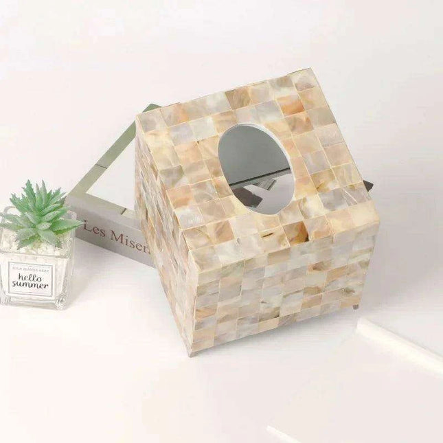 Chic Shell-Design Tissue Holder for Elegant Home Decor and Organization