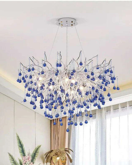 Enchanting Pink Crystal Chandelier