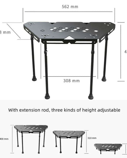 Versatile Portable Folding Aluminum Table for All-Season Outdoor Activities