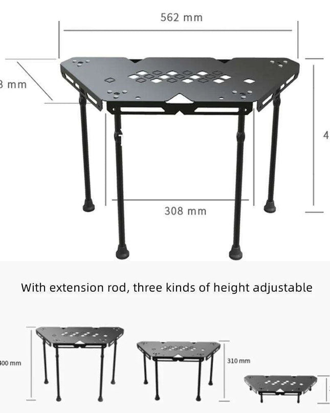 Versatile Portable Folding Aluminum Table for All-Season Outdoor Activities