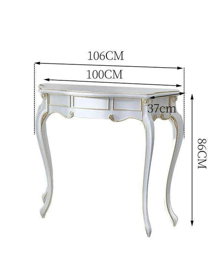 Retro Nordic Elegance Console Table - Timeless Entryway Decor Accent