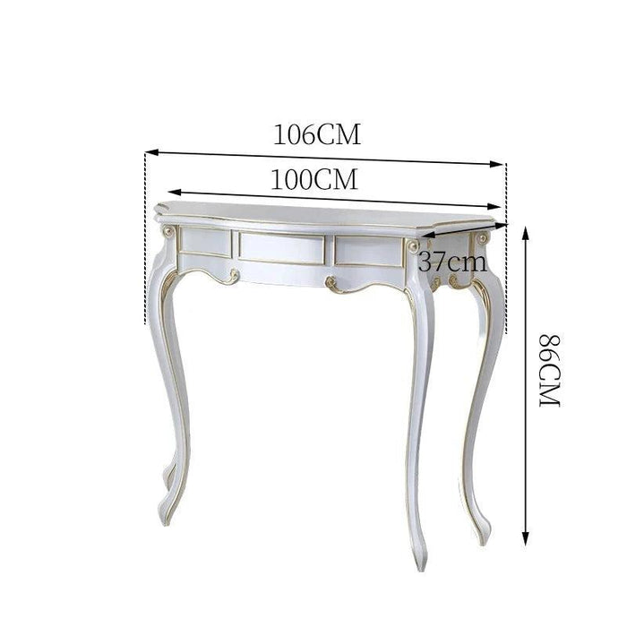 Retro Nordic Elegance Console Table - Timeless Entryway Decor Accent