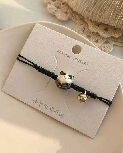 Adjustable Maneki Neko Charm Bracelet - The Perfect Gift for Cat Enthusiasts