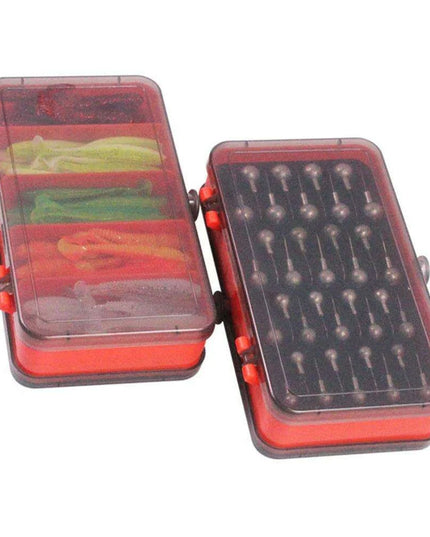 Premium Bass and Trout Fishing Tackle Box - High-Quality Hooks, Soft Bait, and Accessories for Anglers