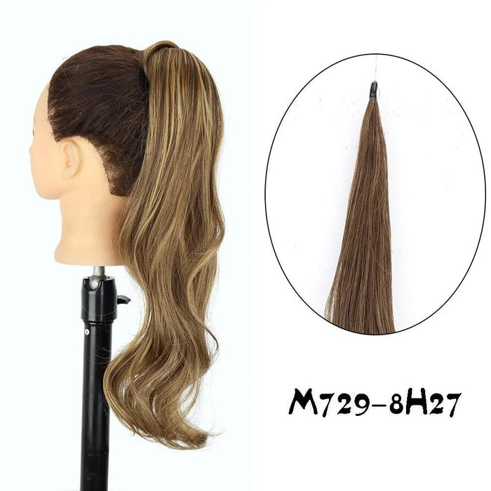 Elegant 30-Inch Wavy Synthetic Hair Extension Ponytail for Effortless Glam