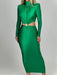Chic Cut-Out Turtleneck Maxi Dress for Women - The Ultimate Autumn and Winter Fashion Statement