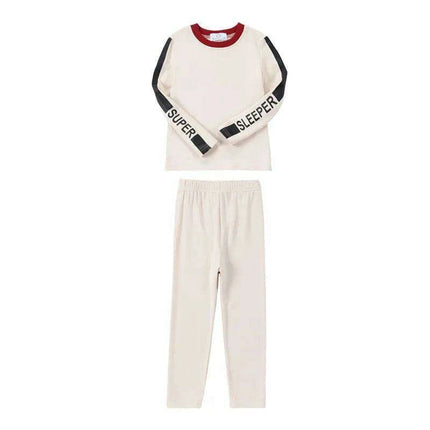 Chic Black and Beige Striped Family Matching Modal Outfit Set for All Ages