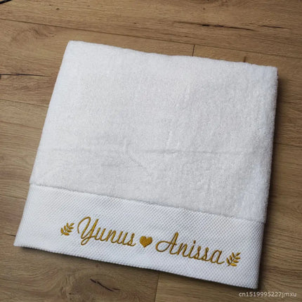 Custom Embroidery Cotton Bath Towel - Soft, High Quality