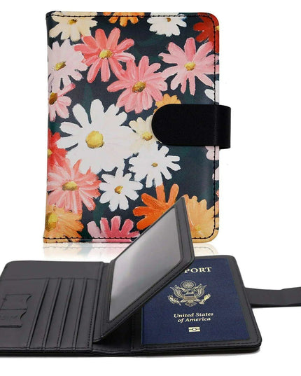 Stylish RFID-Blocking Passport Holder with Card Organizer for Travelers