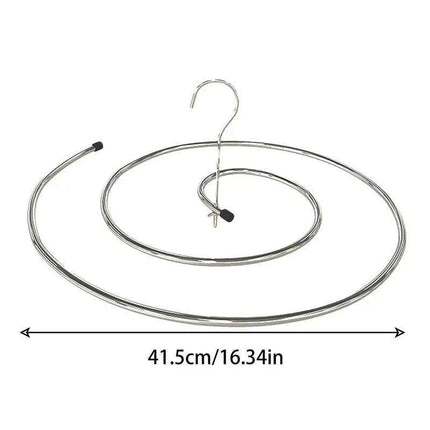 Space-Saving Stainless Steel Spiral Laundry Drying Rack for Large Item Quick Drying
