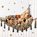 Stylish Bohemian Macrame Toy Storage Hammock with Chic Design