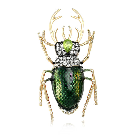 Beaut&Berry Trendy Enamel Longicorn Beetle Brooch - Insect Pin Jewelry