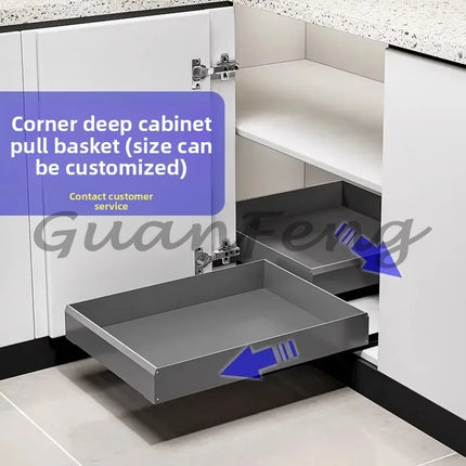Single-Layer Pull-Out Cabinet Storage Tray