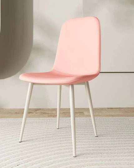 Chic White Leather Dining Chair for Upscale Aesthetics