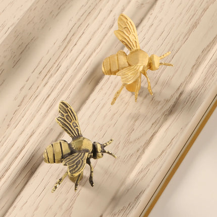 The Pull Store Brass Bee Drawer Handle - Elegant Insect Design