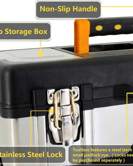 Heavy-Duty Stainless Steel Tool Storage Box for Professionals