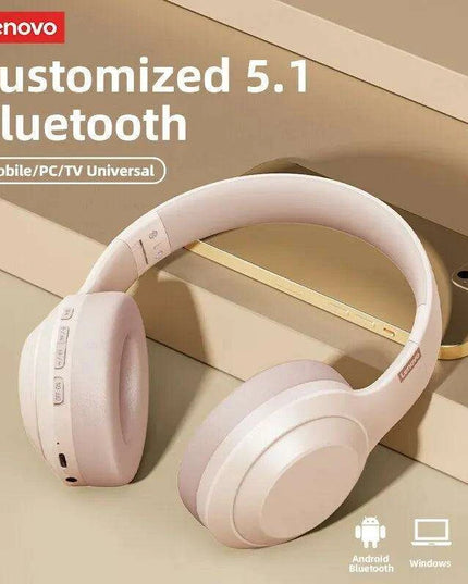 Lenovo TH10 Wireless ANC Stereo Headphones with Powerful Bass and Sweat-Resistant Design