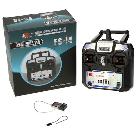 Flysky FS-i4 2.4GHz 4CH Radio Transmitter with FS-A6 Receiver for RC A